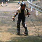 ストックを持っての拓海選手