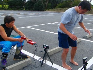 素足で感覚アップ