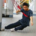 練習途中のフォーム