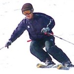 典型的な日本の上級スキーヤーのフォーム