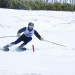 腕も前方にスィングしながらレベルを保っているベストフォーム◎