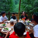 アシュリーをかこんで英会話トーク