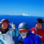 マウント　ジェファーソン　をバックに