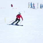 急斜面でも投げ出しているグッドフォーム