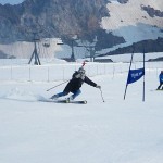 スキーも縦に切れてきました