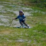 末恐ろしい上達の源は‥　「お座スキー」