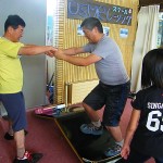 お座スキーではシェーレンしないように練習