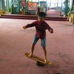 最初は乗れなかったのが乗れるようになってきました