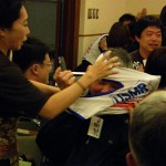 ビブは？に　ペナルティーに焦ってつけている？