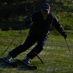 上体は正面、でもスキーはしっかりウェッヂ型