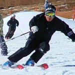 スキーが走っているフォーム！