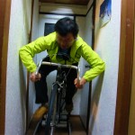 ローラーサイクルでバランス練習