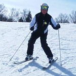 スキーが走ってしまう!ワー! スキーが走ってしまう!ワー!