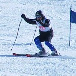 グライディングする瞬間です。抱え込み抜重ができています