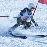 左内膝が直角以上に曲がっている素晴らしいフォーム