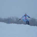 新雪の中で素晴らしい抱え込み抜重◎