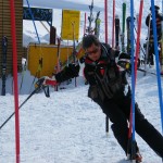 ヘアピンの通り方を指導している私です ヘアピンの通り方を指導している私です