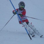 斜めに差したポールですが、体軸が倒れているグット゛フォーム◎ 斜めに差したポールですが、体軸が倒れているグット゛フォーム◎