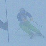 内膝にしっかり乗れれば最高のフォーム△