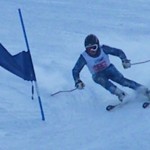 アームポジションをお座スキーで練習しましょう