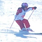 急斜面にて、凄いスピードでのフォーム◎