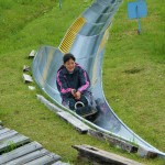 左ターンなのに身体が反対に傾いているのは怖がり過ぎ 左ターンなのに身体が反対に傾いているのは怖がり過ぎ