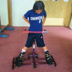 大切な膝の絞り、習得練習