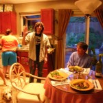 初日ディナーはアシュリーの彼(テキサスの大学生)がメイクです