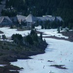 ティンバーラインロッジ迄ゲレンデです！