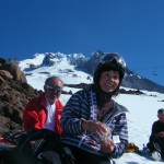 美しいMt,Hoodをバックにショートブレイク