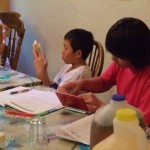 急に声を出して読み出すﾕｳと、まじめに勉強？していたヨウ◎です。