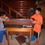 今回購入したエアーホッケーで動体視力アップ１