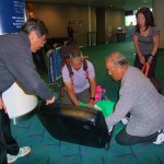 空港でのハプニング後にバッキングの一コマ