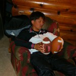 横ではﾁｬｰﾐｰｺｰﾁが玉二つと添い寝中！