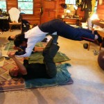 高い！高い！とレッグプレスマシンとバランス養成