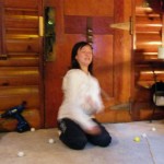 アッ！痛い！当てたわね！必死の形相の奈○選手