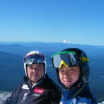 マウントバチュラー、ジェファーソンをバックに‥