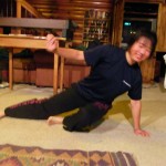 まだ左ターンの方が様になっていますね！でも足首は？