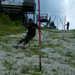 雪と変わらない滑りを披露！