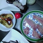 頂いた大きな伊勢エビと石鯛はとても美味しかった！料理出来ましたよ！