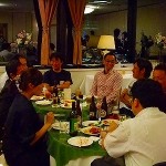 基礎スキー班と大瀧コーチ