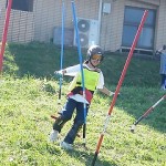 ポール慣れ練習のゆ◎選手