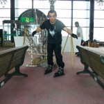 フラットにしての先落としターン！