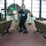 スキーは「アッチ！」　体は「コッチ！」練習