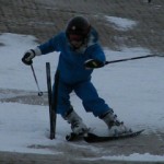 内スキーが縦に走る◎