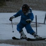 スキーをグライディング◎