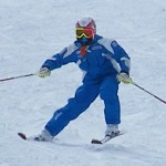 トップが開いてしまっている苦手な左ターン