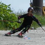 右足首はしっかりとブロックしています◎