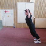 スキーを走らせる技術の習得