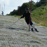 一番落とされる難しいターンでも…上から！